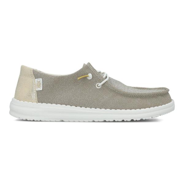 Hey Dude Wendy metallic sparkle gold