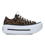 Chuck Taylor all star lift double stack platform leopard, Crna
